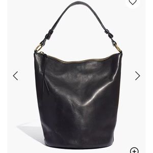 The Lisbon O-Ring Bucket Bag in Leather